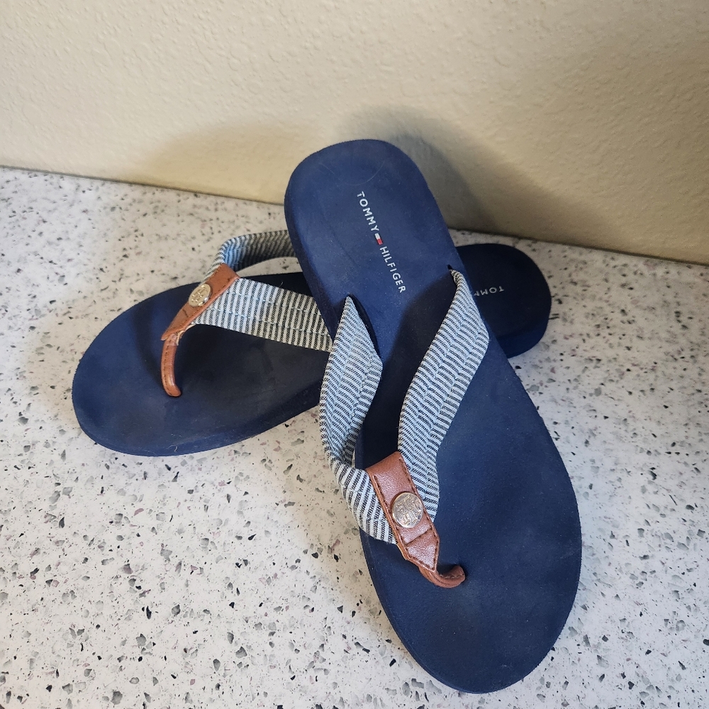 Women's flip flops tommy hilfigure 6